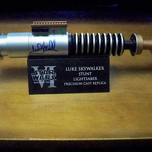 Lightsaber signed by mark hamill