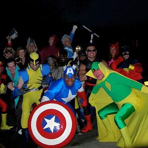 17 avengers.  you can't see everyone, but it was really fun.