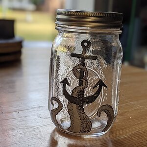 Kraken anchor glass