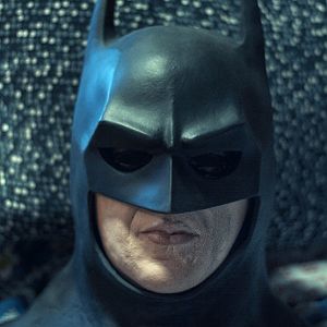 Batman 1989 RD Cowl + Michael Keaton resin head.