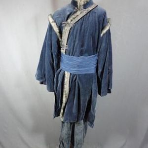 Water Tribe child's sized background costume from The Last Airbender.  COA from Paramount Pictures.  Comes with tunic with faux fur trim, belt sash, a