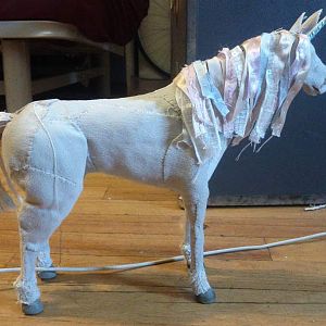 Unicorn stop-motion puppet I designed and built.