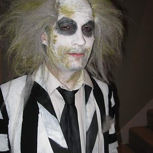 Beetlejuice.....makeup slightly peeling ;)